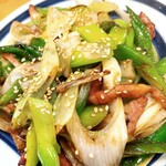 らーめん森や。 - ねぎチャーシュー炒め