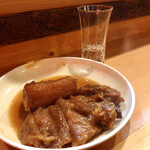 博多のおでん - 『餃子巻き＆すじ』しゃんに剣菱たいww