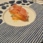 リストランテ カノフィーロ - 水牛のモッツアレラと富有柿、スペック