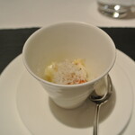 リストランテ カノフィーロ - シェーブルチーズとメークィーンのグラタン