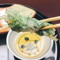 料亭 大宮 一の家 - 白魚大葉焼きアップ