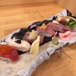 梅田 肉の寿司 かじゅある和食 足立屋 - 