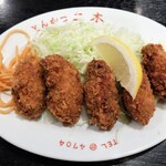 とんかつ二木 - 牡蠣フライうま～い！