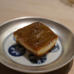 鮨 なんば - 余市のあん肝を野菜とペーストにし食パンに