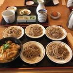 麺酒房　文楽 - 皿そばと親子丼セット