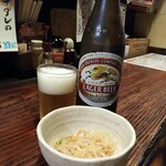 らーめん居酒場 ゆう太 - ビール＆お通し