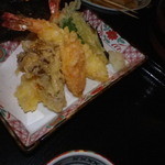 うどん本陣 山田家 - 定食のてんぷら