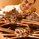 富小路 やま岸 - 蟹ちゃんと笑顔*\(^o^)/*