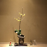 富小路 やま岸 - 右側の置物は、バカラのネズミちゃん2匹です