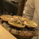 富小路 やま岸 - 蟹の甲羅
