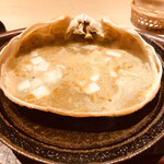 富小路 やま岸 - 蟹の甲羅焼き