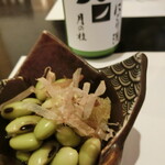 小田原 海の幸 山の恵 味乃魚隆 - お通し　ひたし豆と数の子