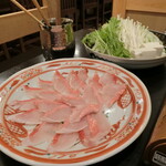 小田原 海の幸 山の恵 味乃魚隆 - 金目鯛のしゃぶしゃぶ