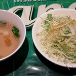 Bankoku Shokudou Pomonkon - スープ、サラダ