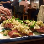 もつ焼き 稲垣 - ねぎたん塩焼き 2本 300円