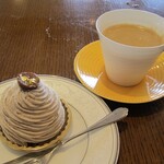 ジョウハナーレ - パティシエ特製ケーキ（モンブラン）＆コーヒー 