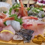 にし与 - 刺身の盛合わせ定食