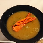 和造りの料理と湯の宿 かず美 - 伊勢エビのみそ汁