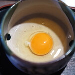 とり料理 瀬戸 - すき焼きの卵