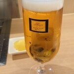 Jukusei Wagyuu Yakiniku Eijingu Bi-Fu - 飲み放題 生ビール