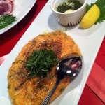 鬼亭 - つくね（香草焼き)