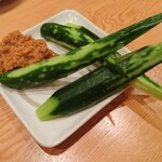 Yakiton Sakaba Akihabara Torahachi - キュウリ味噌