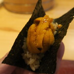 銀座いち分 - 積丹雲丹　手巻き