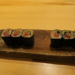 銀座いち分 - トロタク巻き、ネギトロ巻き