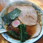 かまや食堂 - 脇バラ肉中華そば。名前が昔に戻った。