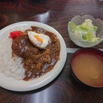 浜家 - 2019年12月　ハンバーグカレー　750円