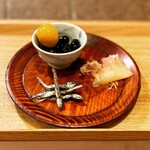 佳景 - 祝膳（金柑、黒豆、数の子、ごまめ）