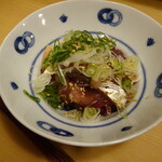 食堂 ユの木 - アジ青唐辛子正油づけ