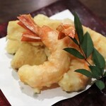 旬膳 八起 - ◆筍とえび天ぷら
