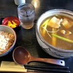 前田屋仙台福室店 - カレー蕎麦＆炊き込みご飯