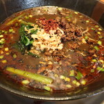 Chuuka Dainingu Kirari - 濃口味噌担々麺（地元の御成道味噌を使用した黒い担々麺です）※メニュー表記のまま