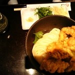 七弐八製麺 - 鶏天ぶっかけ　750円