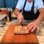 ザ ピッツァバー ON 38TH - ピッツィーノの作ってます。