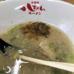 太宰府八ちゃんラーメン - 最後は高菜を入れて完食