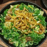 鶏料理 鉄板焼 かしわ - 柚子塩昆布焼きそば