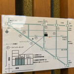 ぶた いながき - 駐車場マップ（店頭３台のみ＆CP）