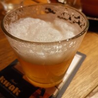 リオ・ブルーイング・コー ビストロアンドガーデン 東京ミッドタウン - 皆さんのビール到着を待っていたら泡が消えてしまった