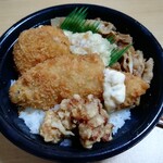 ほっともっと - 料理写真:デラックス得丼です。(2020年1月)