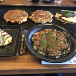 Okonomiyaki Rokusan - ピリ辛、ミックス、モダン焼き、オムそば、ねぎ焼き