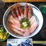 おけしょう鮮魚の海中苑 - かに・えび丼 1,870円