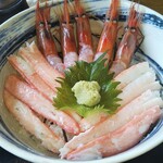おけしょう鮮魚の海中苑 - かに・えび丼 1,870円