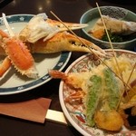 酒肴 omborato - ずわい蟹 ・天ぷら ・串揚げ ・豚しゃぶしゃぶ