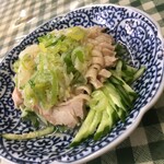 しらかば - 蒸し鶏の塩だれ