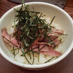 良温 - ミニチャーシュー丼￥300(H30.12.22撮影)