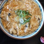 丸亀製麺 - 牡蠣づくし玉子あんかけ(並)・６９０円