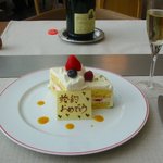 ル・コントワール・ド・ブノワ - 持ち込みケーキも快く用意して下さいました。